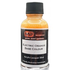 Acrylic Lacquer Paint - Electric Orange Base Colour (30ml)