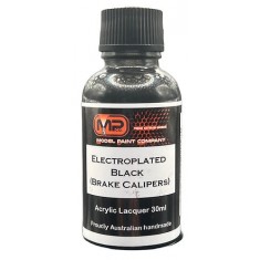 Acrylic Lacquer Paint - Electroplated Black (Brake calipers) (30ml)