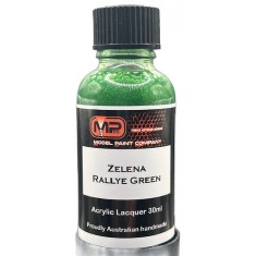 Acrylic Lacquer Paint - Zelena Rallye Green (30ml)