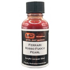 Acrylic Lacquer Paint - Ferrari Rosso Fuoco Pearl (30ml)