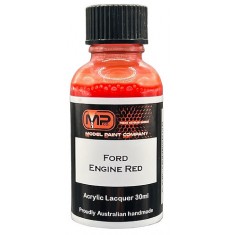 Acrylic Lacquer Paint - Ford Engine Red (30ml)