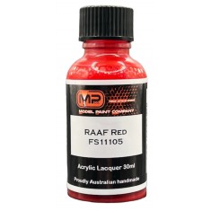 Acrylic Lacquer Paint - RAAF Red FS11105 (30ml)