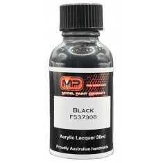 Acrylic Lacquer Paint - Black FS37308 Matte (30ml)