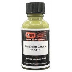 Acrylic Lacquer Paint - Interior Green FS34151 (30ml)