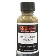 Acrylic Lacquer Paint - US Helo Drab FS34031 Flat (30ml)