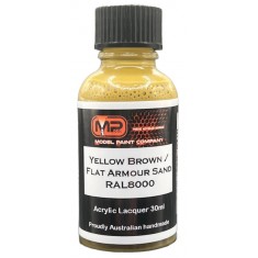 Acrylic Lacquer - Yellow Brown RAL8000 Flat (30ml)