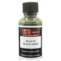 Acrylic Lacquer - RLM70 Black Green FS34052 Flat (30ml)