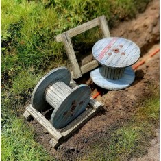 1/72, HO Scale Wooden Cable Reels