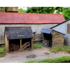 TT Scale 2 Wooden Sheds