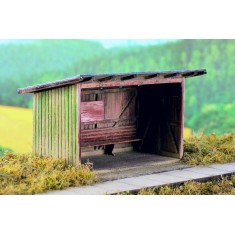 N Scale Wooden Passenger Shelter