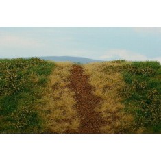 [Premium Line] Grass Mat - Embankment, Spring w/Dry Turfs (Size: 18x28cm / 7"x11")