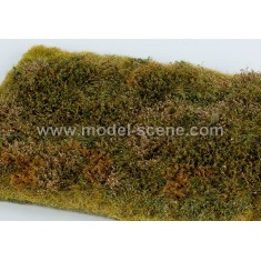 [Premium Line] Grass Mat - Wild Area w/Bushes, Late Summer (Size: 18x28cm / 7"x11")