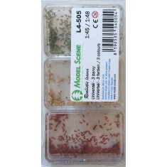 1/45, 1/48 Universal Leaves - 3 Colours set (around 480pcs leaves in total)