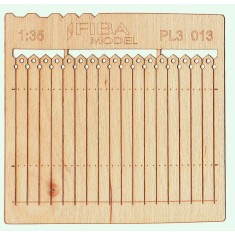 1/32, 1/35 Wooden Fence Type - 13 (laser cut, 2 sheets)