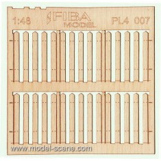 1/48 Stockade Fence Boards - Standard Size (2 sheets)