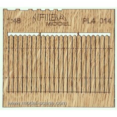 1/48 Stockade (Tall) Fence (2 sheets)