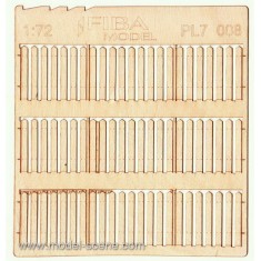 1/72 Stockade Fence Boards - Wider Size (2 sheets)