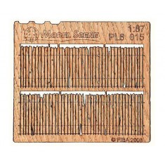 HO Scale 1/87 Wooden Fence Rotten Type 15