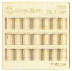 1/120 Decorative European Wooden Fence Type 1