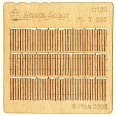 1/120 Wooden Fence Irregular Cut I. Type 16