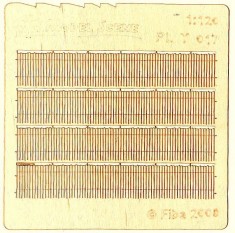 1/120 Wooden Fence Irregular Cut II. Type 17