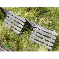 1/120 Snow Fences (laser cut from real wood)
