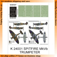 1/24 Supermarine Spitfire MkVB Paint Mask for Trumpeter (Canopy Masks + Insignia Masks)
