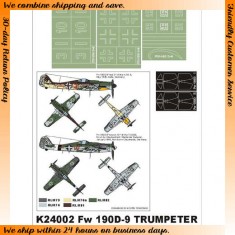 1/24 Focke-Wulf Fw 190D-9 Paint Mask Vol.1 for Trumpeter (Canopy Masks + Insignia Masks)