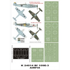 1/24 Bf-109E3 Paint Mask for Airfix (Canopy Masks + Insignia Masks)