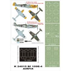 1/24 Bf-109E4 Paint Mask for Airfix (Canopy Masks + Insignia Masks)