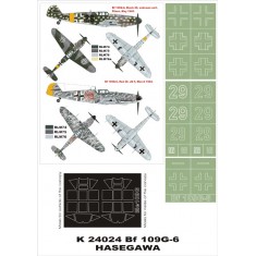 1/24 Messerschmitt Bf 109G-6 Paint Mask Vol.1 for Trumpeter (Canopy Masks &Insignia Masks)