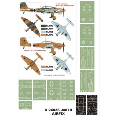 1/24 Ju-87B-2 (Snake) Paint Mask for Airfix (Canopy Masks + Insignia Masks)