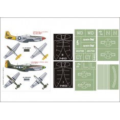 1/24 P-51D Mustang Paint Mask Vol.5 for Trumpeter (Canopy Masks + Insignia Masks)