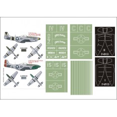 1/24 P-51D Mustang Paint Mask Vol.6 for Trumpeter (Canopy Masks + Insignia Masks)