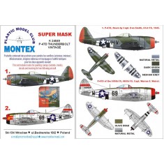 1/24 P-47D Thunderbolt Paint Mask Vol.3 for Vintage (Canopy Masks+Insignia Masks+Decals)