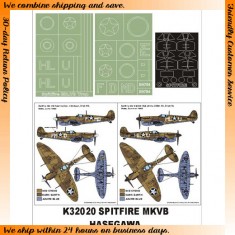 1/32 Spitfire MkVB Trop Paint Mask for Revell/Hasegawa (Canopy Masks + Insignia Masks)