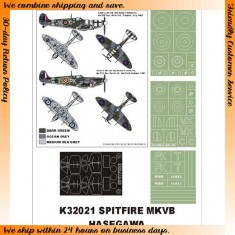 1/32 Spitfire Mk VB Paint Mask for Revell/Hasegawa (Canopy Masks + Insignia Masks)