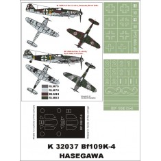 1/32 Me-109 K-4 Paint Mask Vol.2 for Hasegawa (Canopy Masks + Insignia Masks)