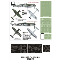 1/32 Focke-Wulf Fw 190D-9 Paint Mask Vol.6 for Hasegawa (Canopy Masks + Insignia Masks)