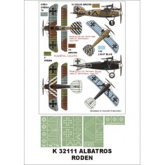 1/32 Albatros DIII Paint Mask for Roden (Insignia Masks)