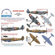 1/32 Spitfire Mk.IX (French) Canopy Masks + Insignia Masks for Pacific Coast Models