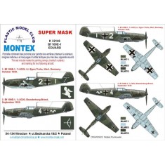 1/32 Messerschmitt Bf 109E-1 Paint Mask Vol.2 for Eduard (Canopy Masks + Insignia Masks)