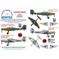 1/32 Ju-87D-1 Paint Mask for Hasegawa (Canopy Masks + Insignia Masks)