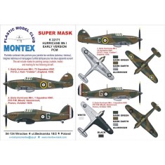 1/32 Hurricane I Early Canopy Masks + Insignia Masks Vol.1 for Pacific Coast Models