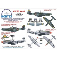 1/32 P-51B Mustang Paint Mask Vol.1 for Trumpeter (Canopy Masks + Insignia Masks + Decals)