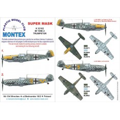 1/32 Messerschmitt Bf 109E-3 Paint Mask for Trumpeter (Canopy Masks + Insignia Masks)