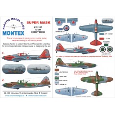 1/32 IL-2 M Paint Mask for HobbyBoss (Canopy Masks + Insignia Masks + Decals)