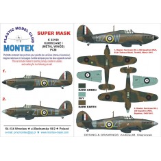 1/32 Hurricane I (MET.WINGS) Canopy Masks + Insignia Masks Vol.2 for Pacific Coast Models