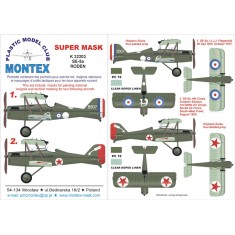 1/32 Royal Aircraft Factory S.E.5a Paint Mask for Roden (Insignia Masks) Vol.1