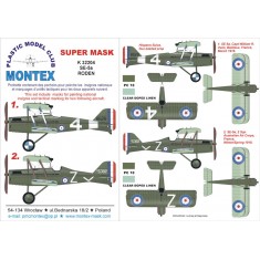 1/32 Royal Aircraft Factory S.E.5a Paint Mask for Roden (Insignia Masks) Vol.2